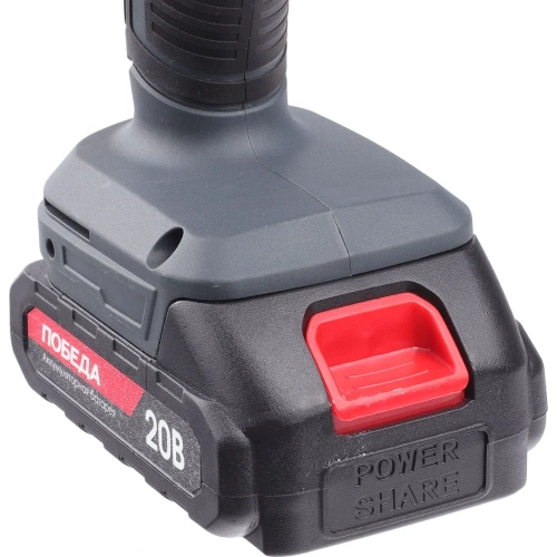Аккумуляторная дрель-шуруповерт Победа ДА-20/1 Ли, 20В, 2,0Ач, 1 АКБ, 38Нм, 180201700 фото 9