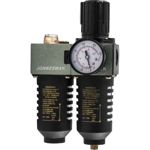 Модульная группа Jonnesway JAZ-6704 для пневмолинии фильтр смазка регулятор давления 3/8" 5-50 микрон 47500 фото 3