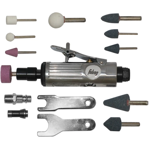 Прямая пневмошлифмашина FUBAG GL25000 + набор оснастки 100101 фото 4