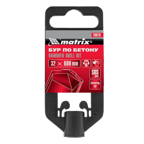 Бур по бетону, 32 x 600 мм, SDS Plus Matrix фото 5