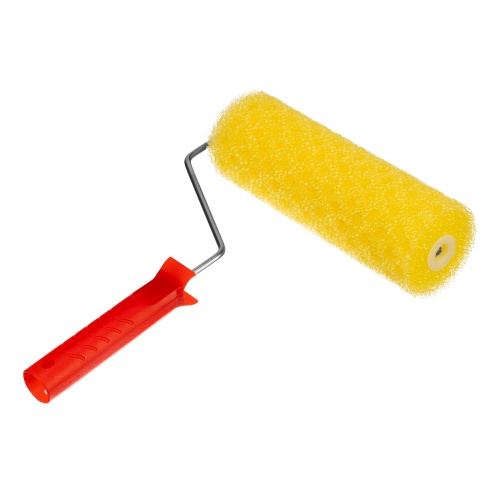 Валик "Структурный" поролоновый с ручкой, "горошек", 230 мм, D 80 мм, D ручки 6 мм MTX фото 2