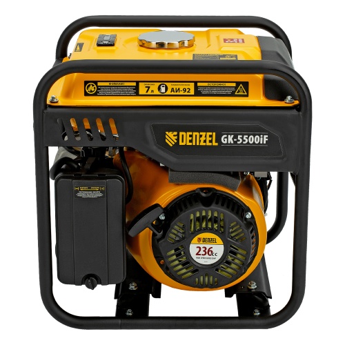Генератор инверторный GK-5500iF, 5,5 кВт, 230 В, ручной старт DENZEL фото 5