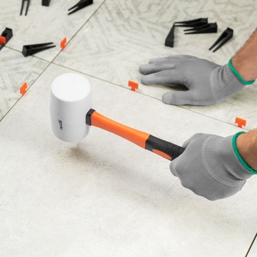 Киянка резиновая, 680 г, белая резина, фибергласовая рукоятка Sparta фото 8 Киянка резиновая, 680 г, белая резина, фибергласовая рукоятка Sparta фото 8