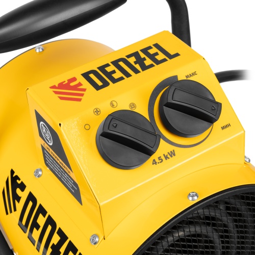 Тепловая пушка SFH-5000, 230 В, 260 м3/ч, вентилятор 3 режима, 3000/4500 Вт Denzel фото 9