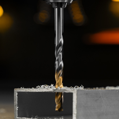 Сверло спиральное по металлу 6,5 x 100 мм, Р6М5, Golden Tip  Denzel фото 11