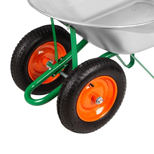Тачка садовая, два колеса, грузоподъемность 170 кг, объем 78 л Palisad фото 9