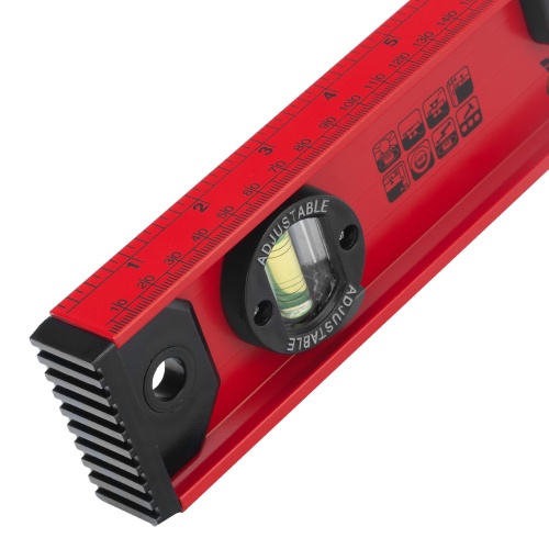 Уровень алюминиевый "Рельс", 400 мм, 3 глазка, усиленный Matrix фото 7