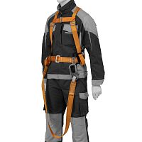 Удерживающая привязь УП IIД, с наплечными лямками, А-строп из синтетической ленты Сибртех