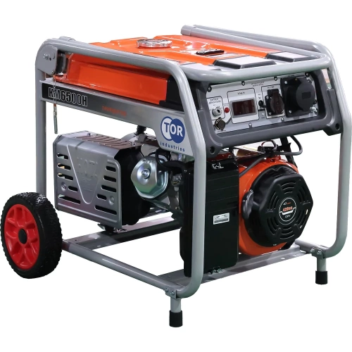 Генератор бензиновый TOR KM6500HA 5,0 кВт 220В с АВР, электростартером и колесами 1049608