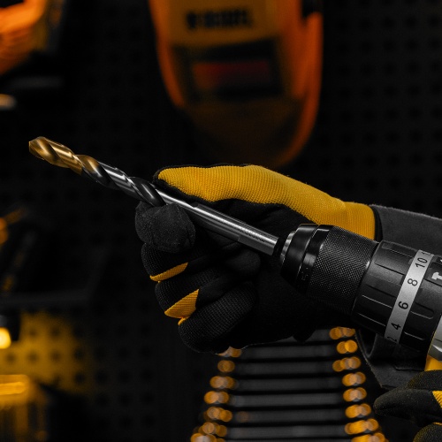 Сверло спиральное по металлу 12 x 151мм, Р6М5, Golden Tip, многогранная заточка Denzel фото 8 Сверло спиральное по металлу 12 x 151мм, Р6М5, Golden Tip, многогранная заточка Denzel фото 8