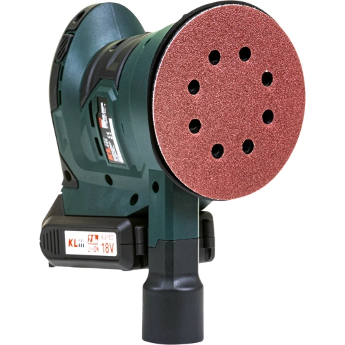 Профессиональная аккумуляторная эксцентриковая шлифмашина KLPRO (18В, Li-ion-2шт, 2.0Ач, ЗУ 2,4А) 16893 KLEZ18-20 фото 10