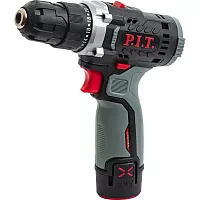 Дрель аккумуляторная P.I.T. X-DRIVER 12В, 22Нм, 10 мм, 2ск, 0-350/1350, 1x2,0Ач, ЗУ, коробка PBM12K-10A/1