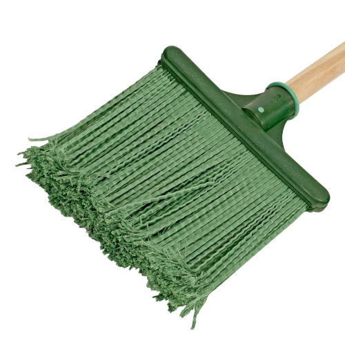 Метла полипропиленовая, 240 х 160 х 1400 мм, плоская распушенная, деревянный черенок, Сибртех фото 3 Метла полипропиленовая, 240 х 160 х 1400 мм, плоская распушенная, деревянный черенок, Сибртех фото 3