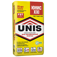 Клей для плитки Unis ХХI 25 кг