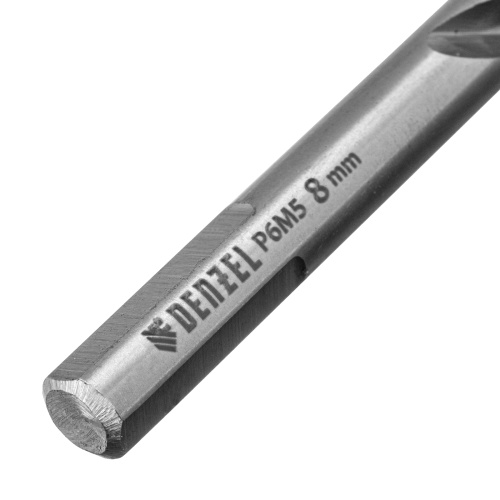 Сверло спиральное по металлу 8 x 117 мм, Р6М5, Golden Tip  Denzel фото 4