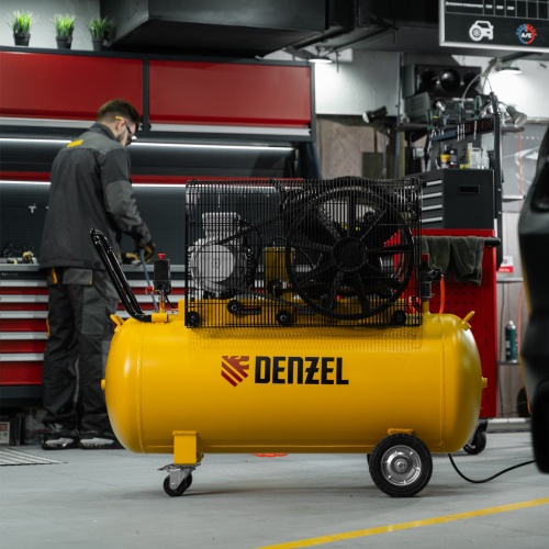 Компрессор воздушный рем. привод BCV 5500-T/200, 5,5 кВт, 200 литров, 850 л/мин Denzel фото 27