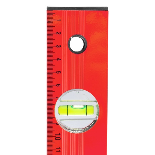 Уровень алюминиевый, 2000 мм, 3 глазка, красный, линейка Matrix фото 7