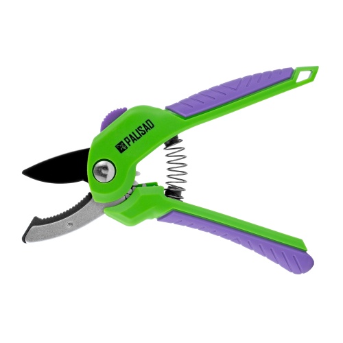 Секатор с наковальней, 210 мм, шестеренный привод, двухкомпонентные рукоятки, Palisad фото 5
