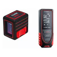 Комплект ADA: Лазерный уровень Cube MINI Basic Edition + дальномер лазерный Cosmo MINI А00585