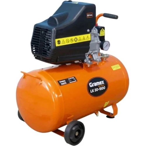 Воздушный компрессор Gramex LK 50-1800 238 л/мин, объем 50 л,1,8 кВт, 8 бар, 2850 об/мин (1/1) 020078 фото 3