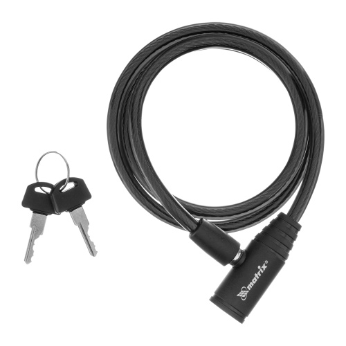 Замок тросовый универсальный, 8 х 960 мм Matrix фото 4 Замок тросовый универсальный, 8 х 960 мм Matrix фото 4