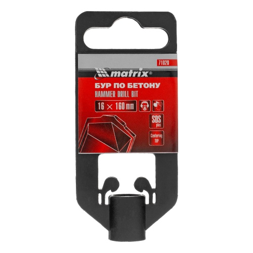 Бур по бетону, 16 х 160 мм, SDS Plus Matrix фото 5