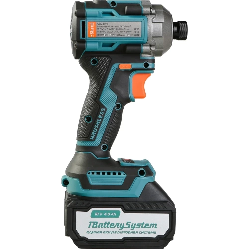 Винтоверт ударный Sturm б/щ, 18В, 1BatterySystem, 250Нм, 1/4, 1x4.0Ач, кейс CD250H фото 10