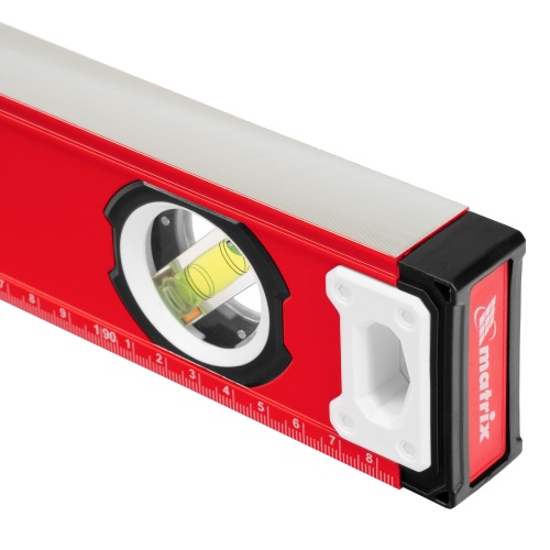 Уровень алюминиевый, фрезерованный, 3 глазка, рукоятки, 2000 мм Matrix фото 8