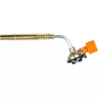 Горелка газовая Airline на цанговый баллон, ручной поджиг, сопло D12x108мм с набором для пайки, припой,флюс ADGT003