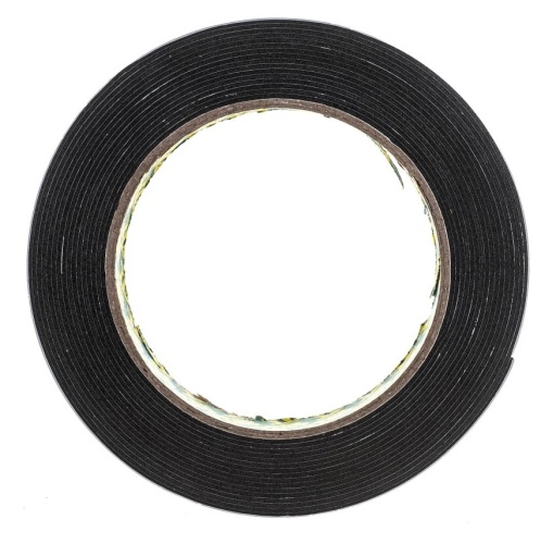 Лента клейкая Fit 11791 двухсторонняя черная 19 мм 5 м фото 3