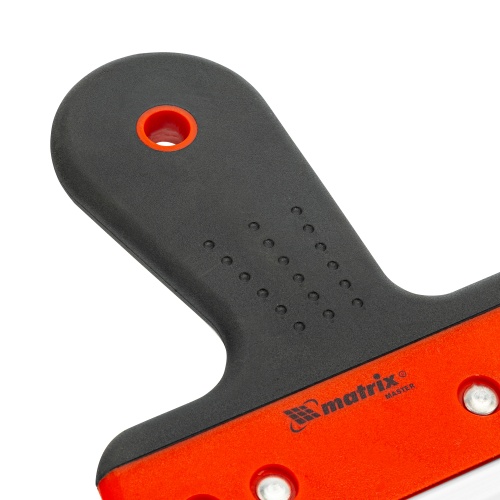 Шпатель фасадный из нержавеющей стали, 200 мм, узкое полотно, двухкомпонентная ручка Matrix фото 4