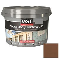 Эмаль по дереву VGT Профи шоколадная 10 кг