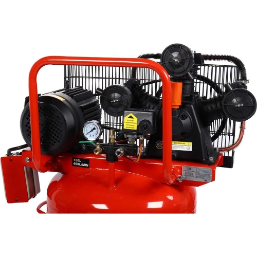 Компрессор вертикальный поршневой с ременным приводом GTE 380В, ресив. 150л, 400л/мин GTE-MR4B150400A фото 4 Компрессор вертикальный поршневой с ременным приводом GTE 380В, ресив. 150л, 400л/мин GTE-MR4B150400A фото 4