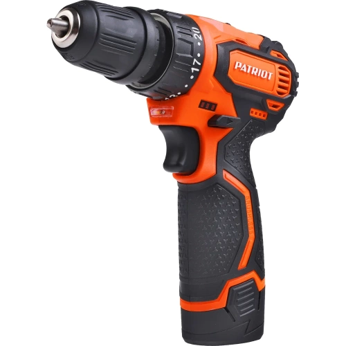 Аккумуляторная дрель-шуруповерт Patriot BR 369Li, две АКБ Li-Ion, 12В, 2,0 Ач, 35Нм, 180201369 фото 3