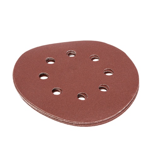 Круг абразивный на ворсовой подложке под "липучку", перфорированный, P 180, 125 мм, 5 шт Matrix фото 3