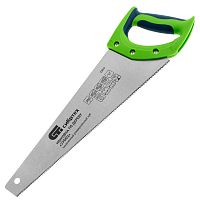 Ножовка по дереву "Зубец", 350 мм, 11 TPI, зуб 2D, каленый зуб, 2-х компонентная рукоятка Сибртех