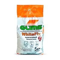 Плиточный клей Glims WhiteFix для внутренних и фасадных работ 5 кг