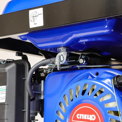 Генератор гибридный (газ-бензин) Спец HG-4000, ном/макс=3,3/3,5 кВт, 7 л.с., бак 15л, ручн. старт, розетки 2х16А., компл.подключ к сети+баллону СПЕЦ-4201 фото 8