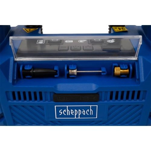 Автомобильный аккумуляторный компрессор Scheppach Airforce 6 без АКБ и ЗУ 5906159901 фото 11 Автомобильный аккумуляторный компрессор Scheppach Airforce 6 без АКБ и ЗУ 5906159901 фото 11