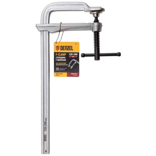 Струбцина F-образная, 120x300мм, кованая Denzel фото 4