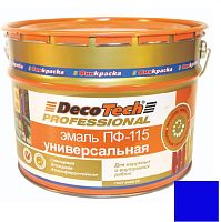 Эмаль универсальная DecoTech Professional ПФ-115 синяя под RAL5005 20 кг