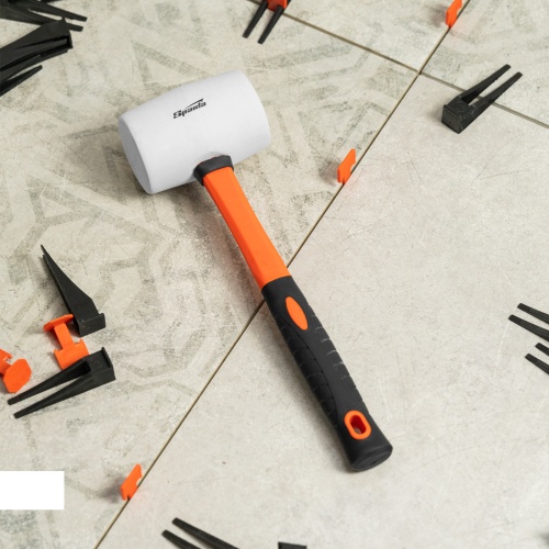 Киянка резиновая, 450 г, белая резина, фибергласовая рукоятка Sparta фото 6 Киянка резиновая, 450 г, белая резина, фибергласовая рукоятка Sparta фото 6