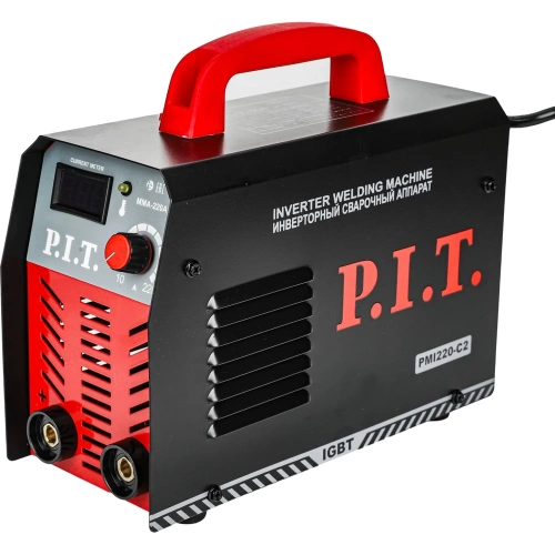 Сварочный аппарат P.I.T. IGBT 5.8кВт, 220А, ПВ-30, ММА 1.6-3.2мм, 190-250В, гор. старт PMI220-C2 Сварочный аппарат P.I.T. IGBT 5.8кВт, 220А, ПВ-30, ММА 1.6-3.2мм, 190-250В, гор. старт PMI220-C2