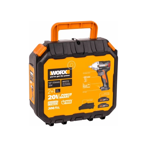 Аккумуляторный бесщеточный гайковерт WORX WX272 фото 11