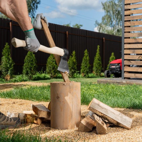 Топор кованный, в сборе, 890/1200 г, деревянное топорище, 500 мм, АО, фото 11