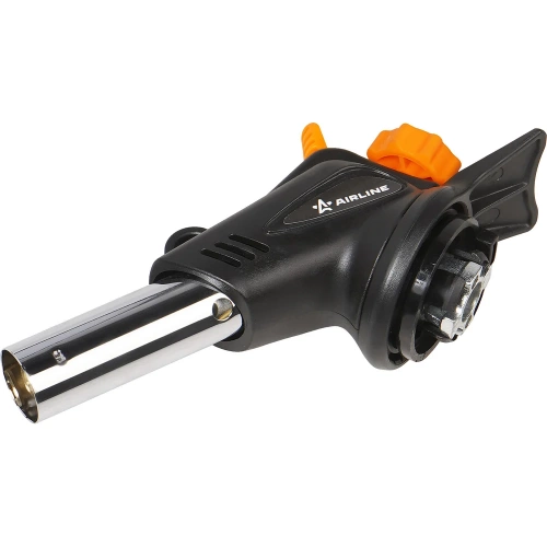 Горелка газовая Airline на цанговый баллон, пьезоподжиг, анти-вспышка, сопло D20x60 мм, боковая подставка-защита рук ADTG014 фото 3