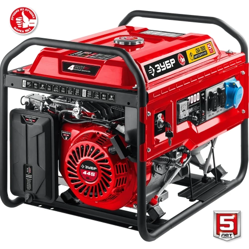 Бензиновый генератор ЗУБР с автозапуском 7000 Вт СБА-7000 фото 10