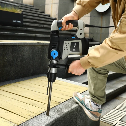 Сетевой перфоратор DEKO DKH1900, 1900 Вт, SDS-max, в кейсе 063-4258 фото 8 Сетевой перфоратор DEKO DKH1900, 1900 Вт, SDS-max, в кейсе 063-4258 фото 8