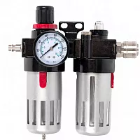 Регулятор давления MF-3 с лубрикатором и фильтром, разъем EURO QUATTRO ELEMENTI 771-053