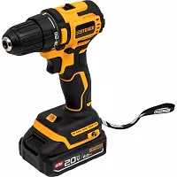 Бесщеточная дрель-шуруповерт STEHER 20 В, 45 Н·м, 1 АКБ LMS (2 А·ч), CB-45-21